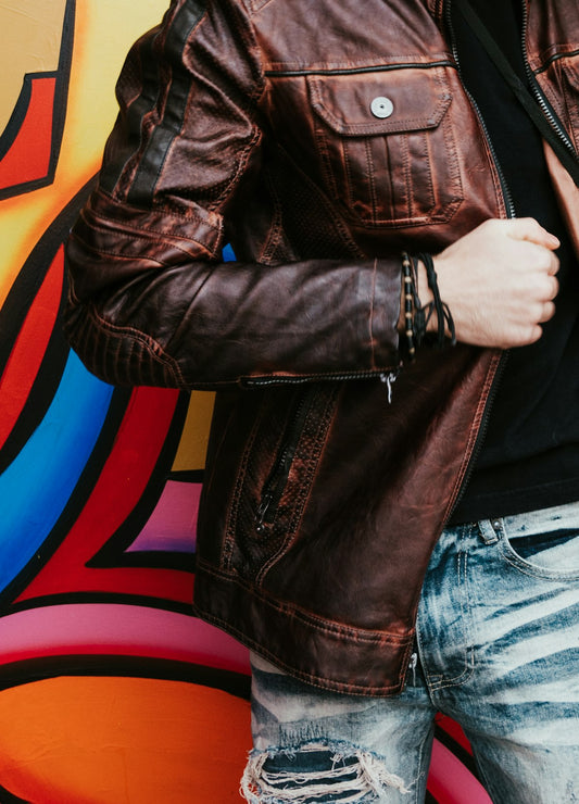 Breaking in leather jacket