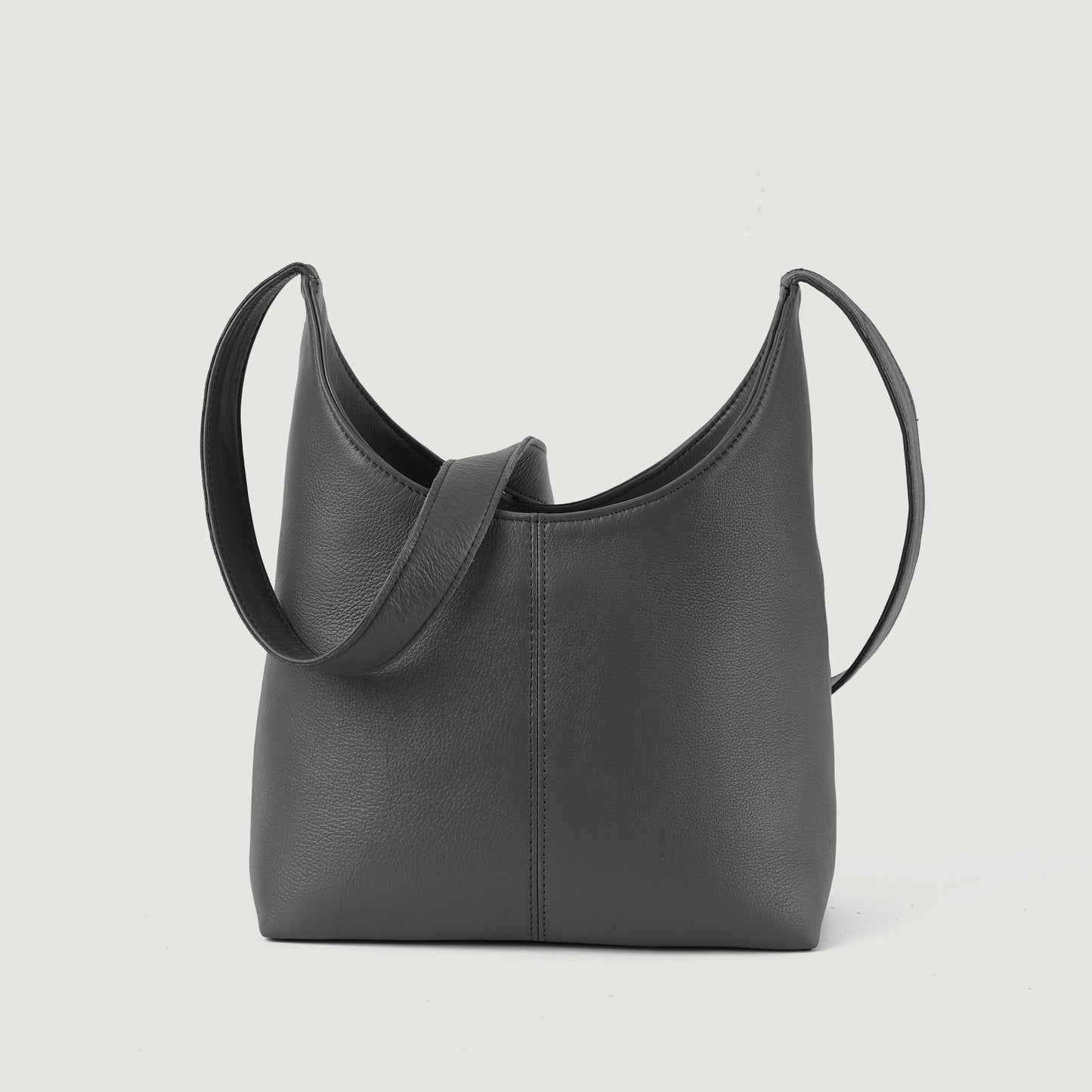 The Stefani Grey Leather
