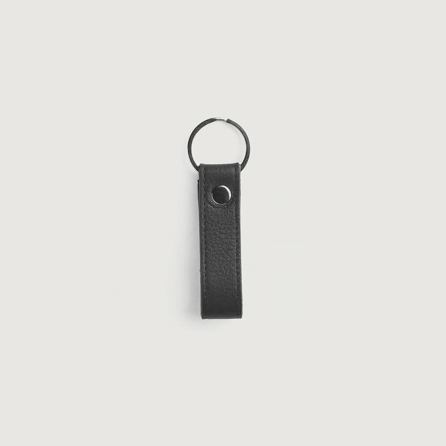 Adkins Black Leather Keychain G10