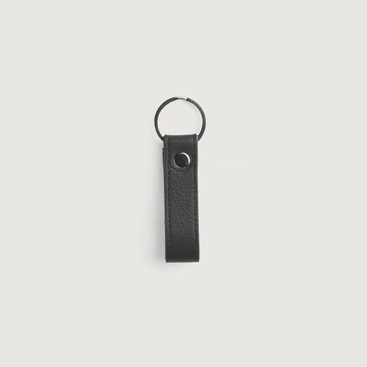 Adkins Black Leather Keychain G10