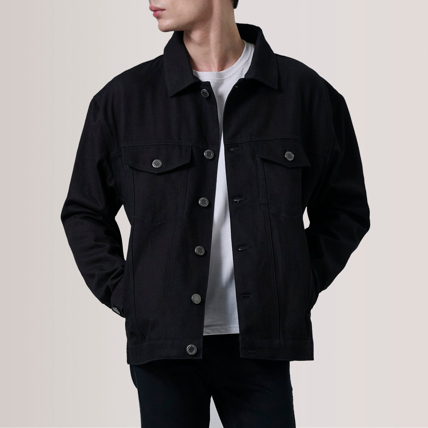 Eddie Black Oversized Denim