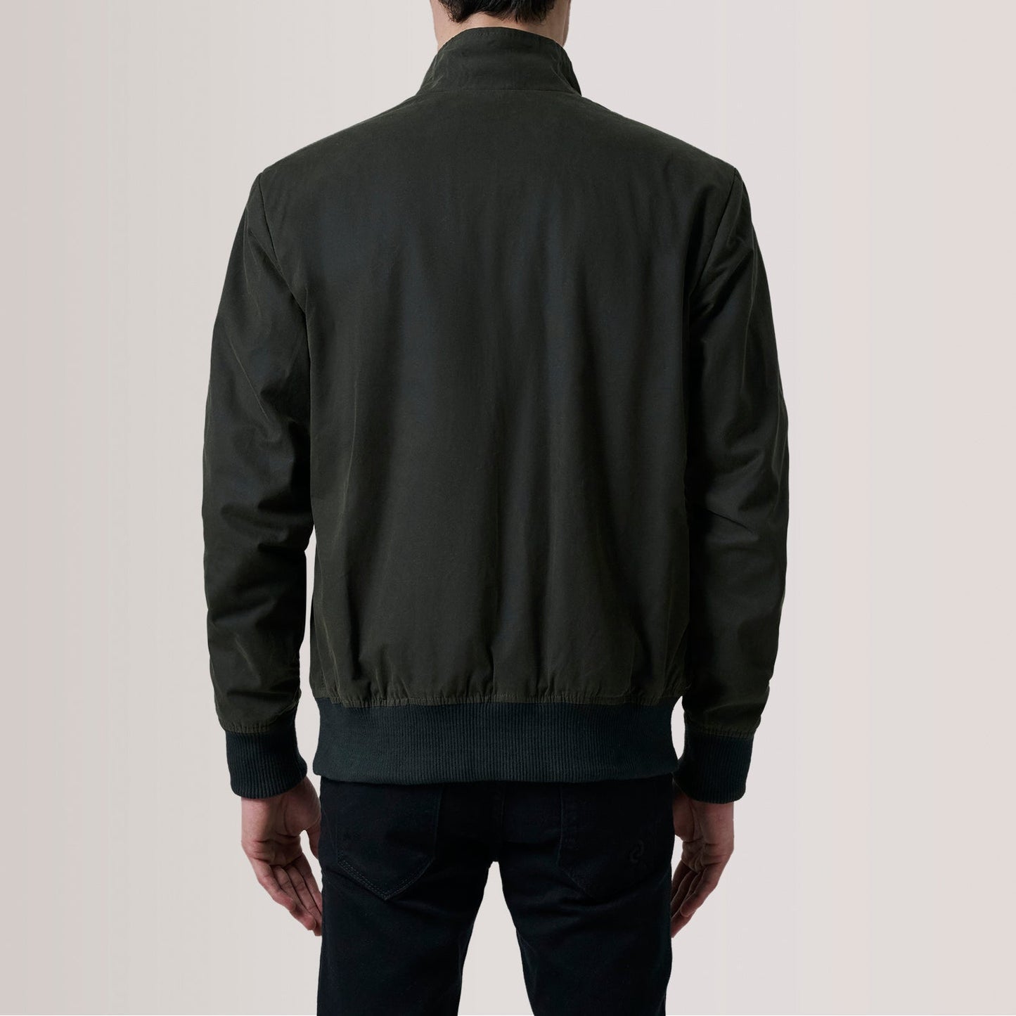 Morrison Olive Canvas Bomber Jacket