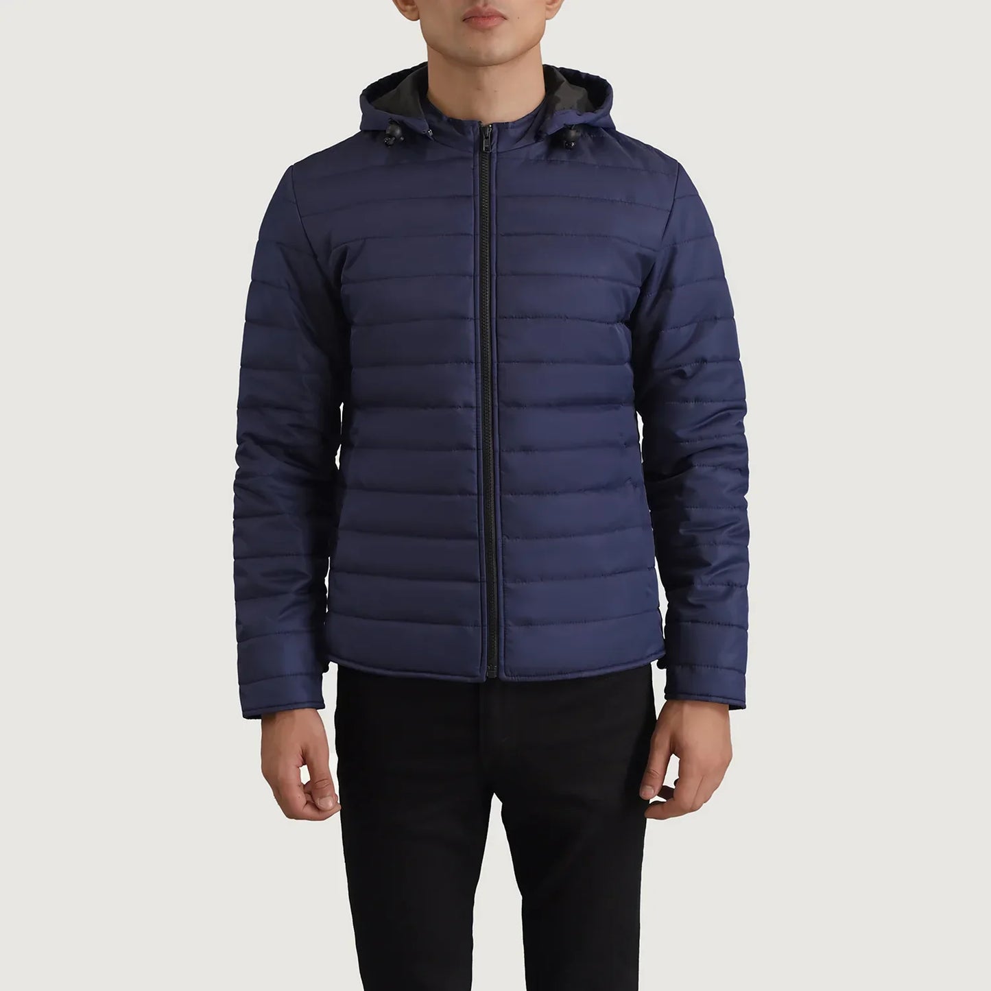 Tyler Blue Hooded Puffer Jacket SH54