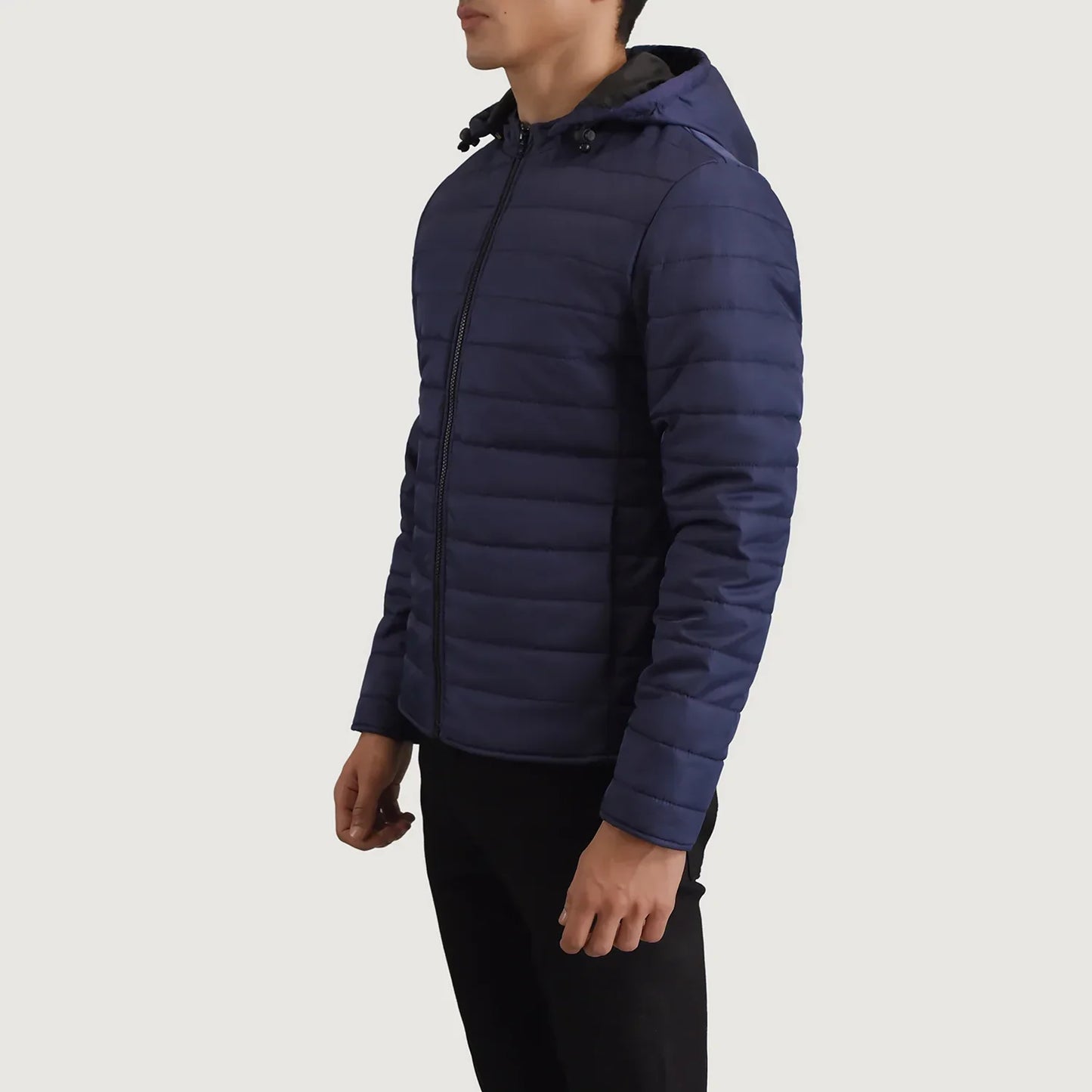 Tyler Blue Hooded Puffer Jacket SH54