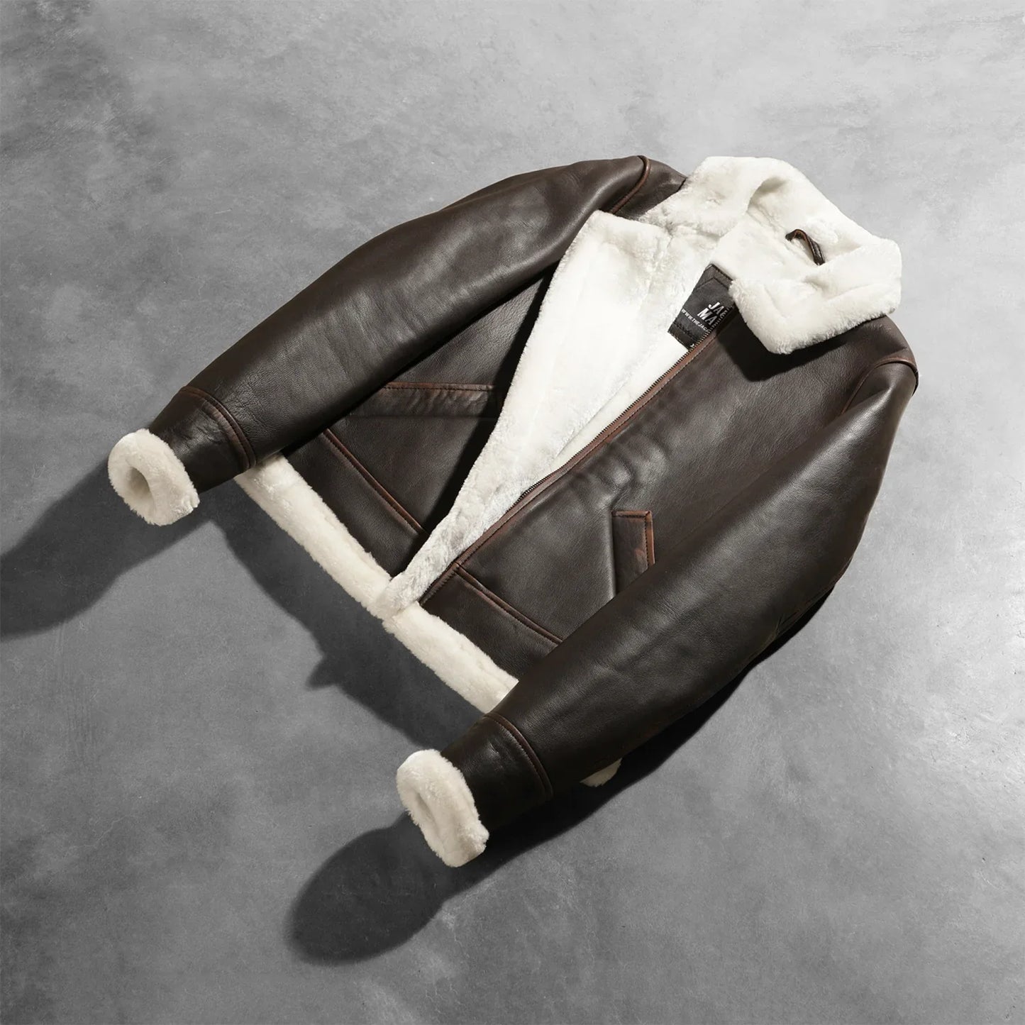 Sherilyn B-3 Brown Leather Bomber Jacket SH536