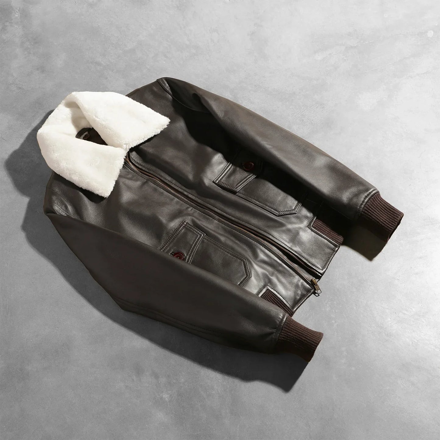 Stella G-1 Brown Leather Bomber Jacket SH530