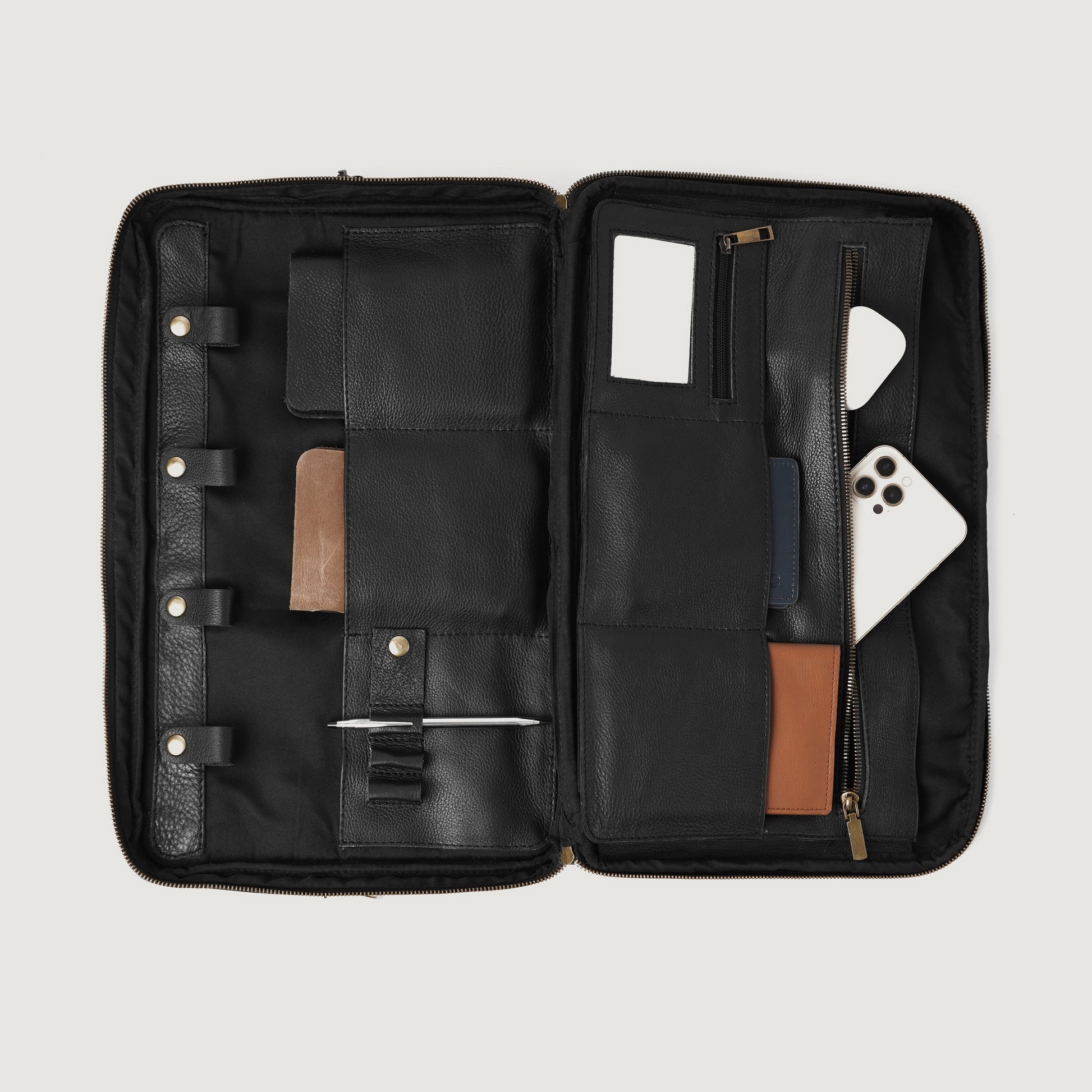 The Preston Black Leather