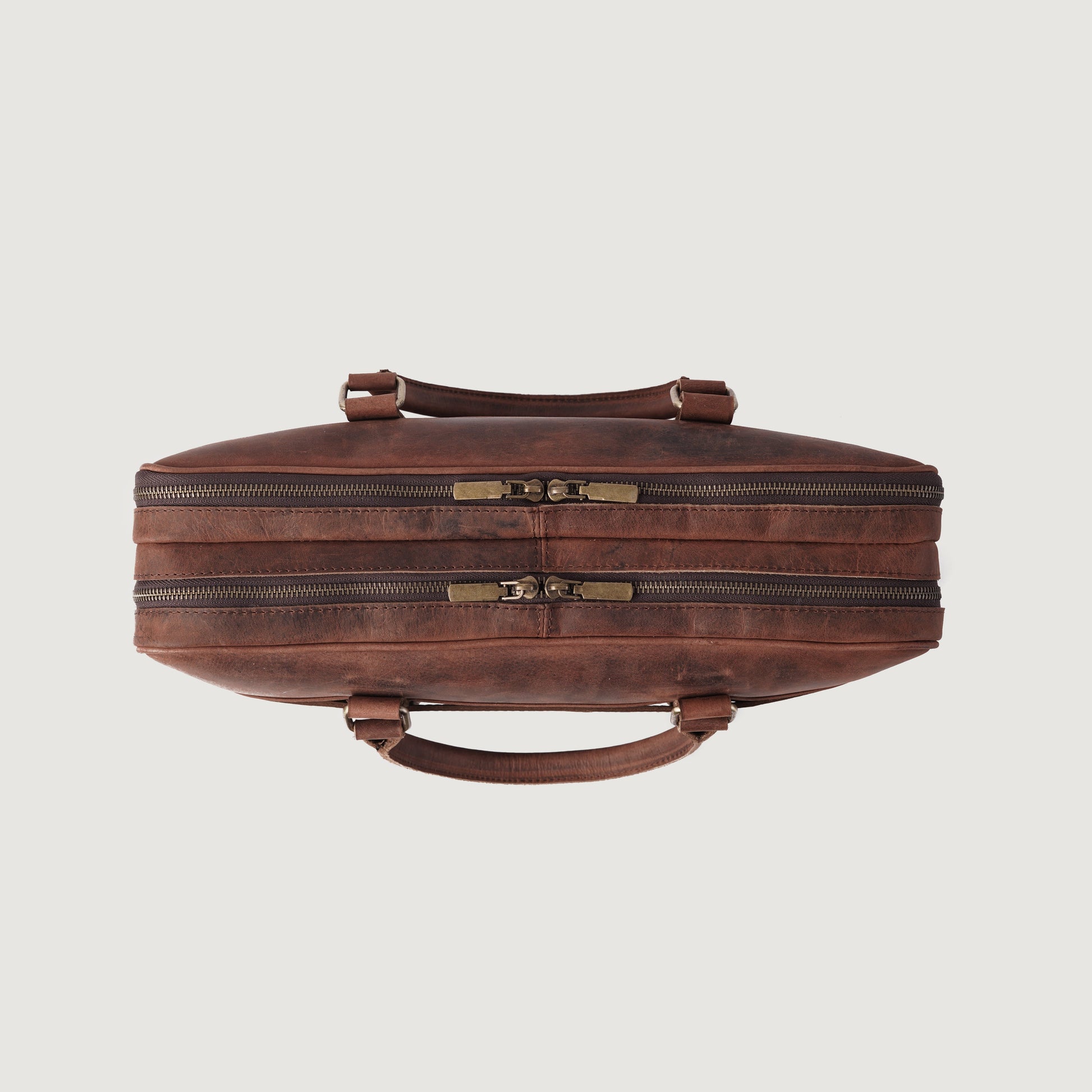 The Preston Vintage Distressed Brown Leather