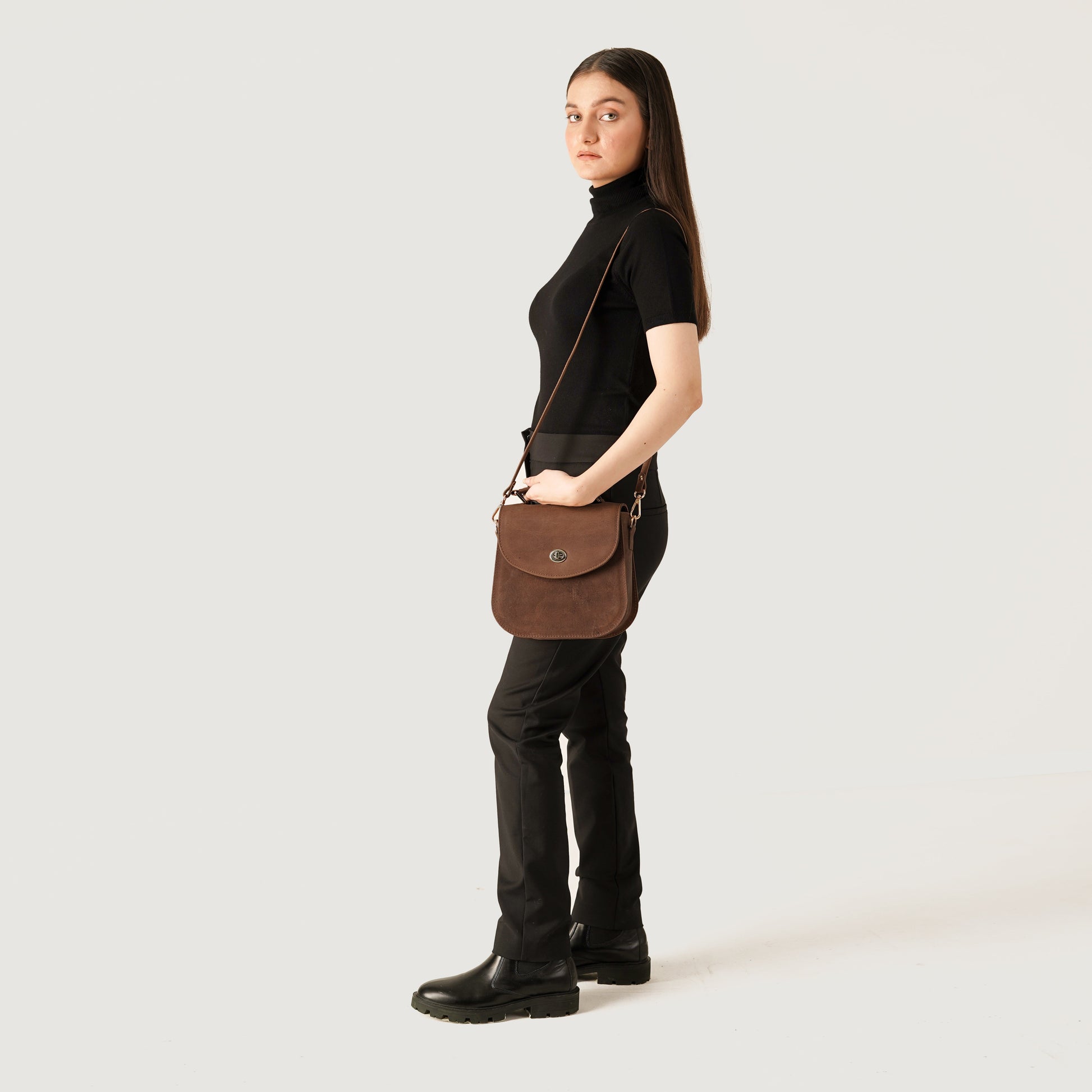 The Sandra Vintage Tan Leather
