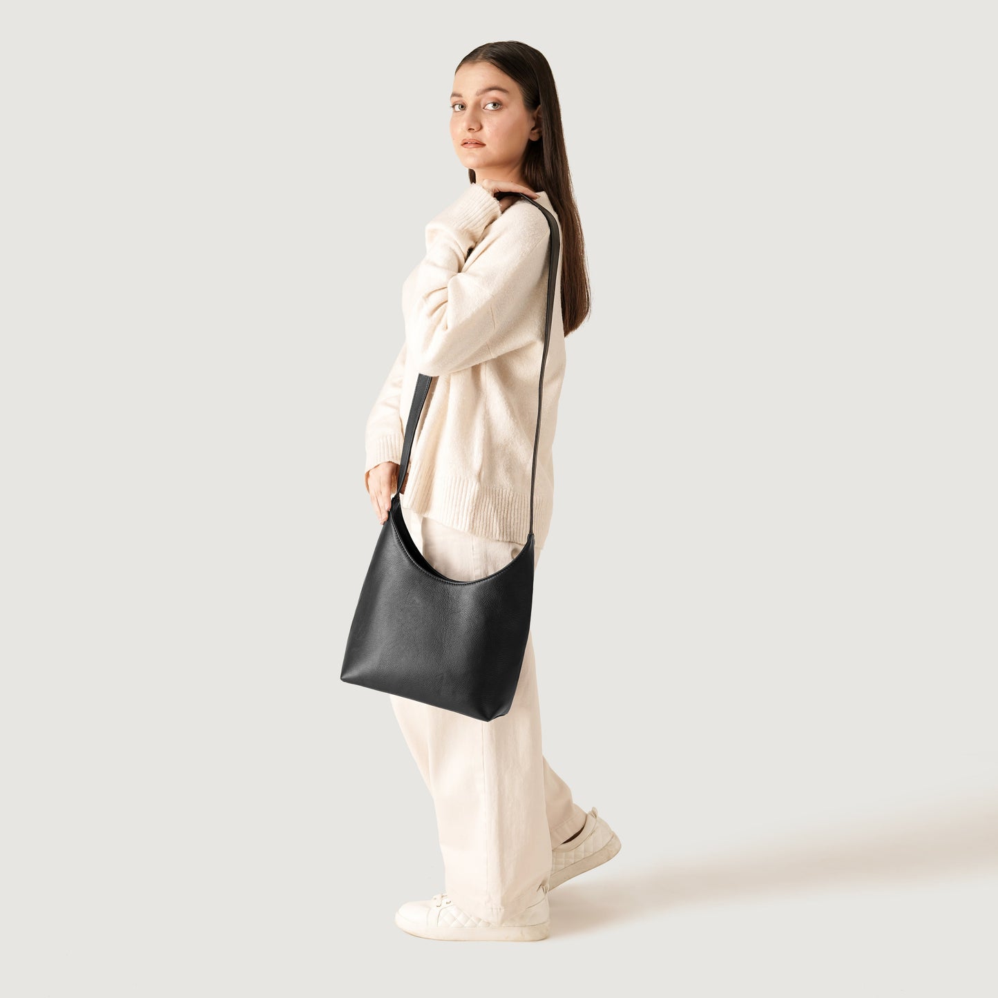 The Stefani Black Leather