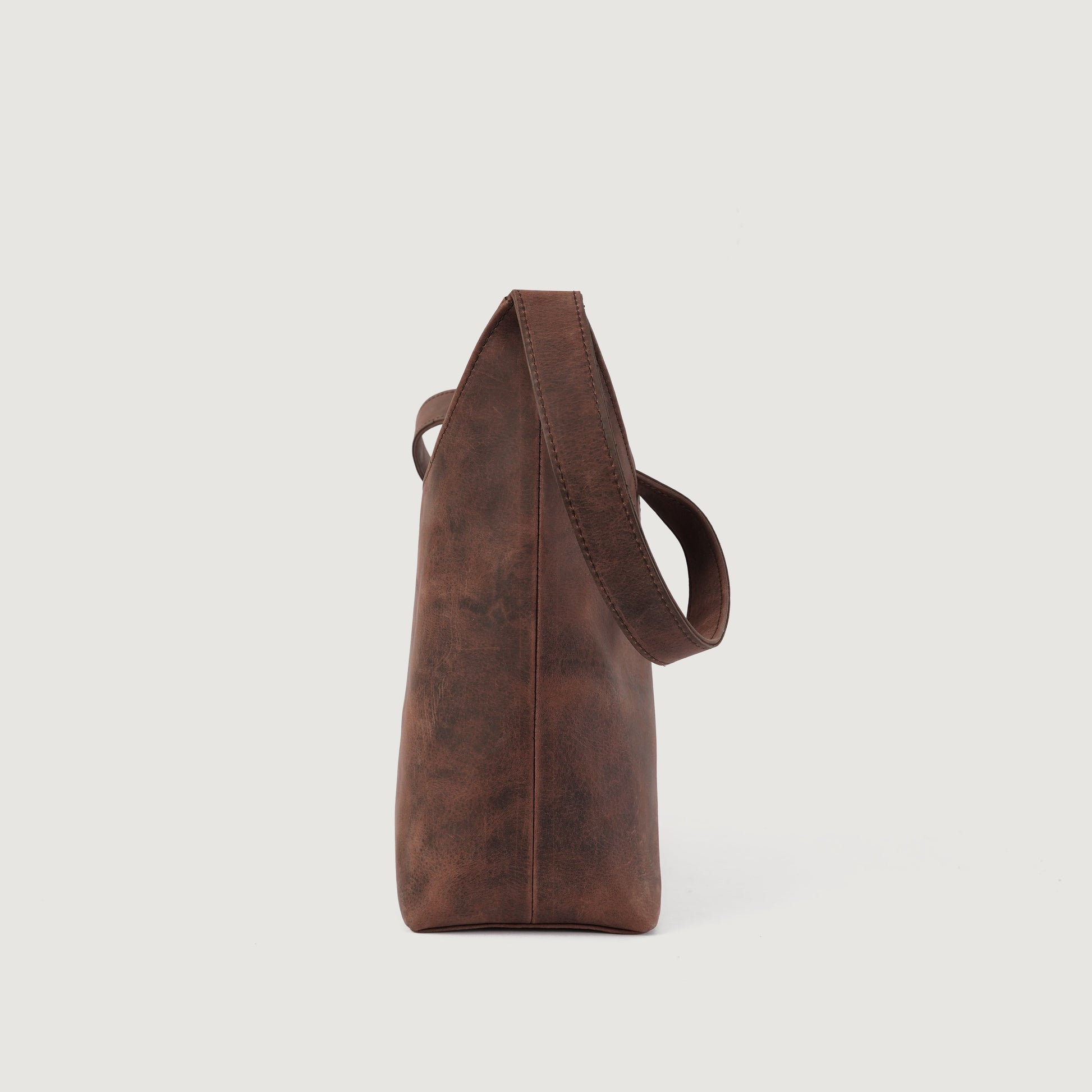 The Stefani Vintage Distressed Brown Leather