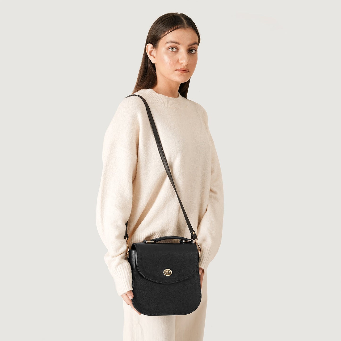 The Sandra Black Leather