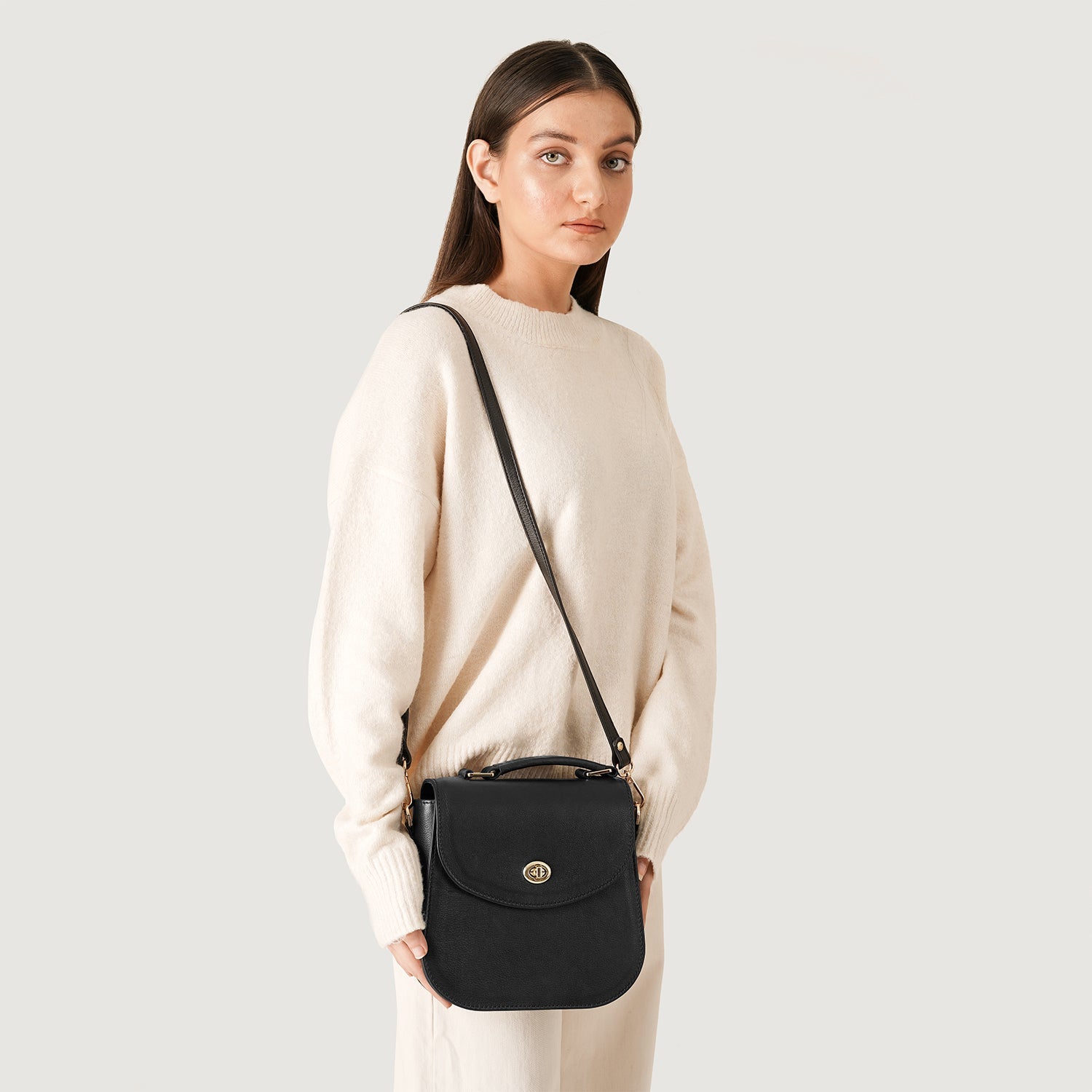 The Sandra Black Leather