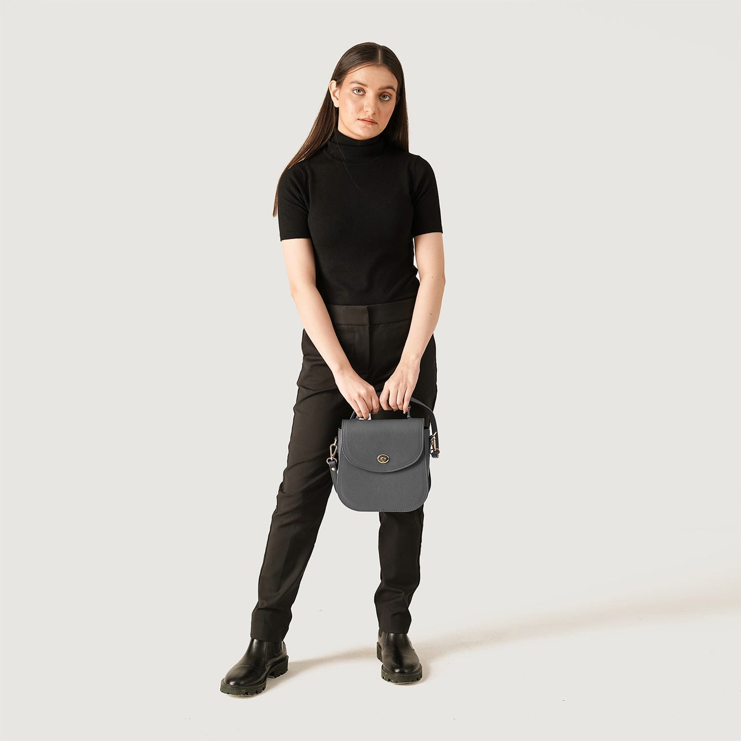 The Sandra Grey Leather