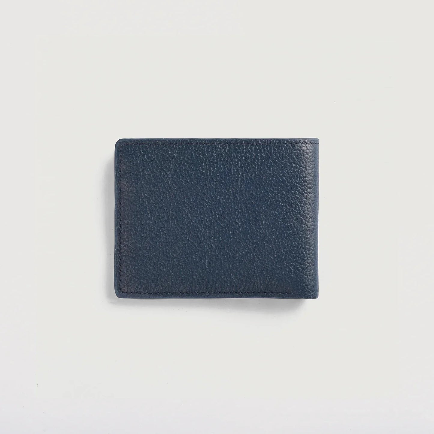 Voren Blue Leather Bi-fold Wallet