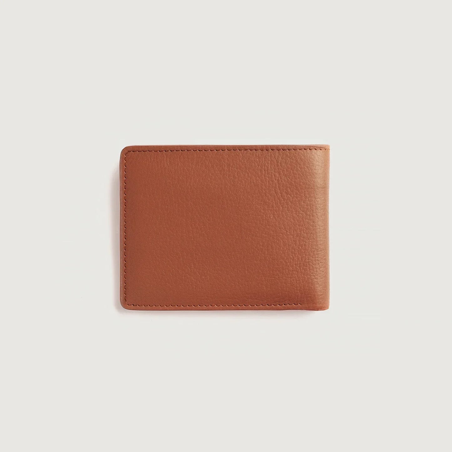 Voren Brown Leather Bi-fold Wallet