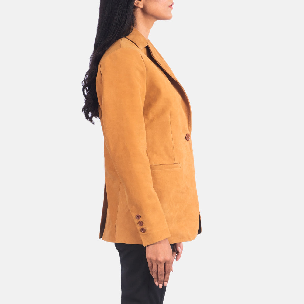 Norma Brown Nubuck Blazer SH574